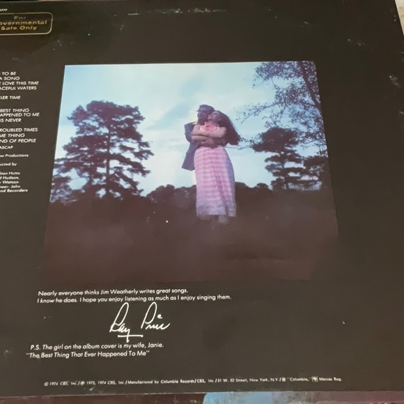 Ray Price “ you’re the best thing that ever happened to me” Vinyl Album - Picture 2 of 3